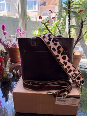 Portland Leather Coldbrew Mini Tote with Extra Crossbody Strap